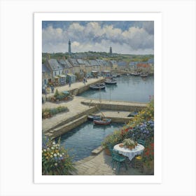 Harbourside Calm Waters, Gentle Breeze Art Print