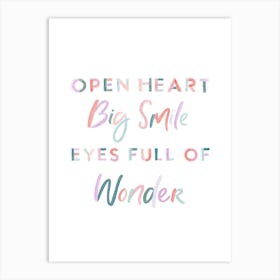 Open Heart Art Print