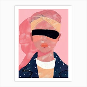 Blindfolded Woman 1 Art Print