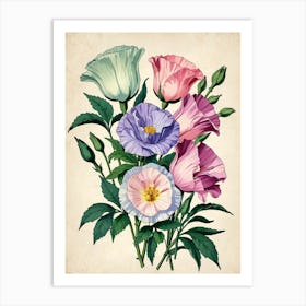 Vintage Floral Bouquet Art Print