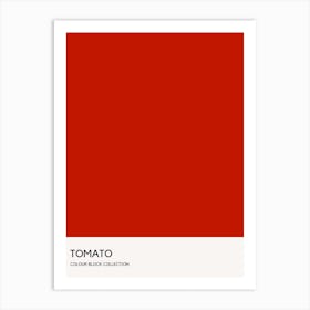 Tomato Colour Block Poster Art Print