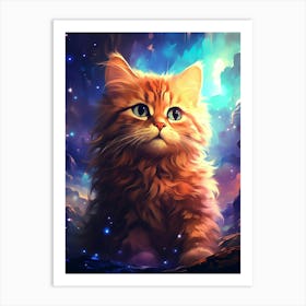 Cat In The Sky Art Print