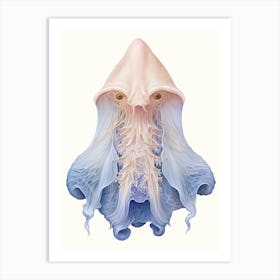 Dumbo Octopus Flat Illustration 1 Art Print