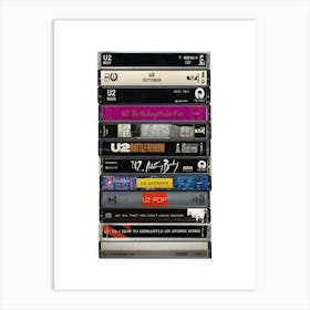 U2 - Collected Albums - Cassette Print Art Print