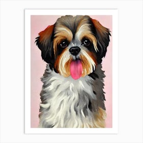 Shih Tzu 2 Watercolour Dog Art Print