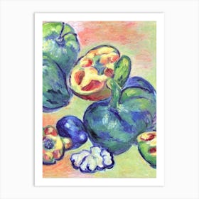 Feijoa Vintage Sketch Fruit Art Print