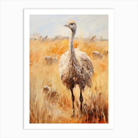 Bird Painting Emu 3 Art Print