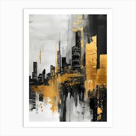 Cityscape Canvas Print 1 Art Print