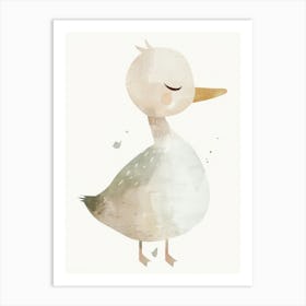 Charming Nursery Kids Animals Duckling 2 Art Print