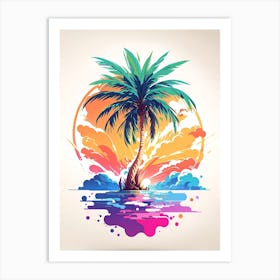 Tropical Palm Tree Art Print