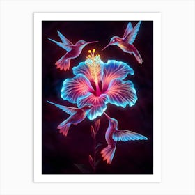 Hummingbirds Art Print