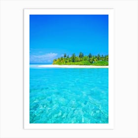 Relax Ocean Plant Idylli Holiday Coastline Beautiful Calm Shore Blue Paradise Sunlight N (30) Art Print