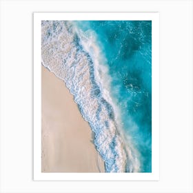 Aerial View Of A Beach 104 Art Print