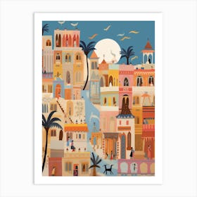 Cairo Egypt 2 Illustration Art Print