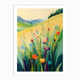 Wildflowers In The Meadow Art Print