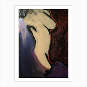 Abstract nude in the shower one Art Print