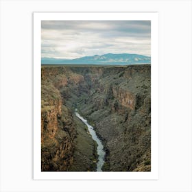 Rio Grande River Gorge Art Print