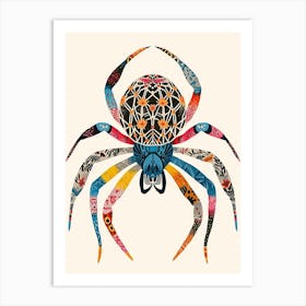 Colourful Insect Illustration Spider 8 Art Print