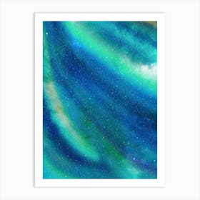 Synthwave neon space #15 - Aurora Borealis Art Print