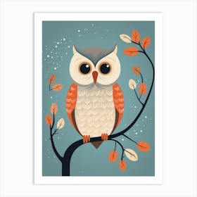 Baby Animal Illustration  Owl 3 Art Print