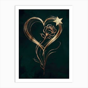 Heart Of Gold 2 Art Print