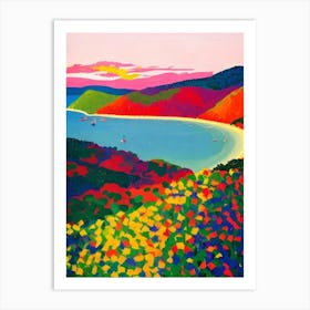 Whitsunday Islands National Park Australia Abstract Colourful Art Print