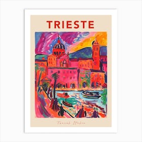 Trieste Italia Travel Poster Art Print