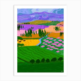 Cat In The Countryside Art Print
