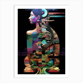 Woman , mystical, "Free The Spirit" Art Print