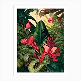 Tropical Paradise 3 Botanicals Art Print