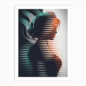 Silhouette Of A Woman 3 Art Print