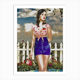 Katy Perry painting art Art Print