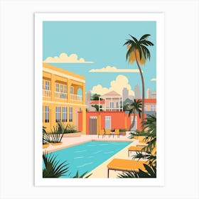 Barbados 1 Travel Illustration Art Print