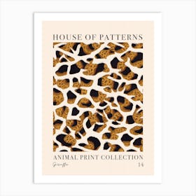 House Of Patterns Giraffe Animal Print Pattern 3 Art Print