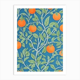 Tangerine 1 Vintage Botanical Fruit Art Print