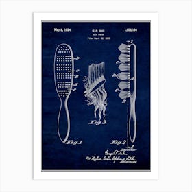 Hair Brush 1934 Art Print