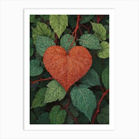 Heart Of Ivy 1 Art Print