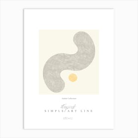 Simple art line no 21 Art Print