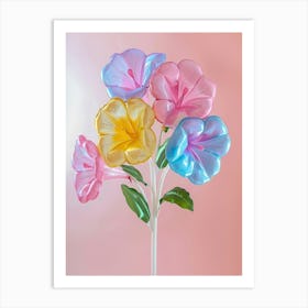 Dreamy Inflatable Flowers Impatiens 2 Art Print