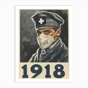 Aihrgdesign A Vintage Public Health Poster From 1918 Promotin Ef3bffd9 22a3 4a46 9a78 7bc41186b638 1 Art Print