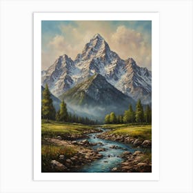 Mountain Stream 1 Art Print