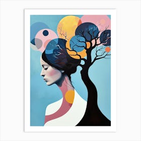 Tree Of Life, Minimalism 1 Art Print