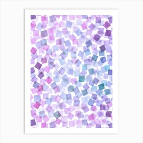 Confetti Plaids Very Peri Purple Art Print
