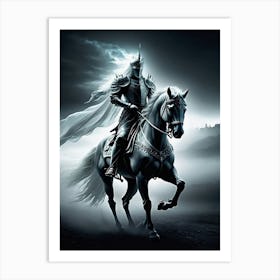 Knight On Horseback Art Print