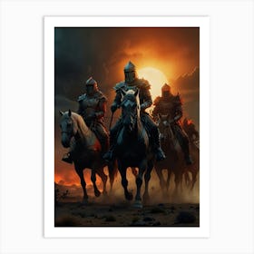 Knights Of The Old West Art Print