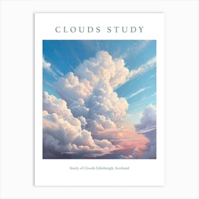 Study Of Clouds Edinburgh, Scotland Art Print