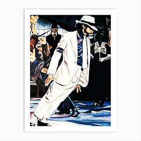 dance Michael Jackson king of pop music 2 Art Print