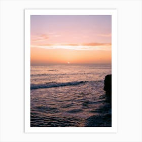 San Diego Sunset Cliffs on Film Art Print