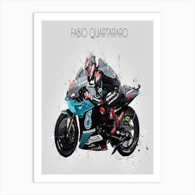 Fabio Quartararo Riders Street Art Art Print