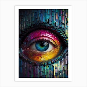 Mosaic Eye Art Print